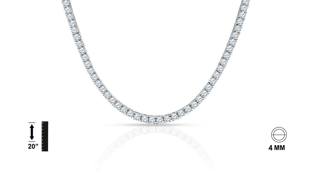 Cz Silver Chain