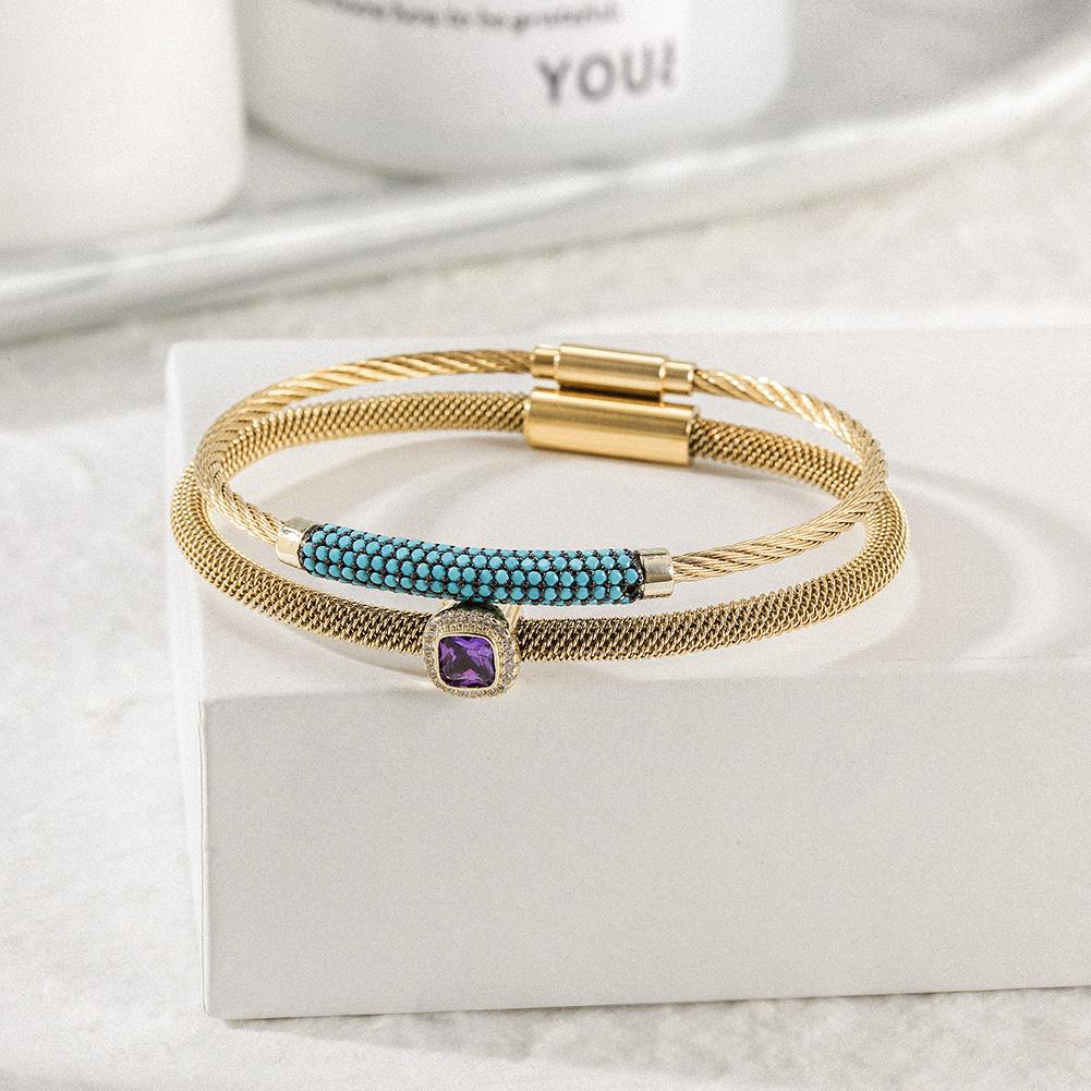 Cz Halo Bangle