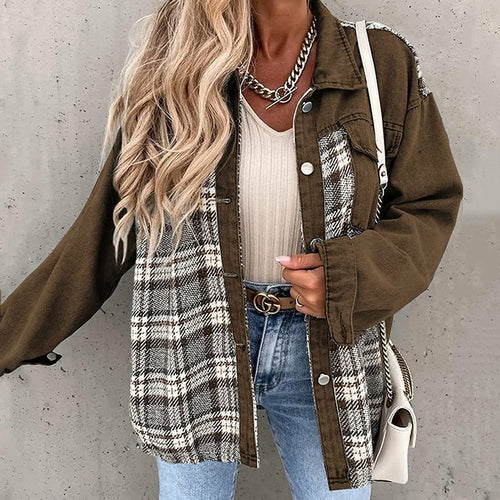 Plaid Lapel