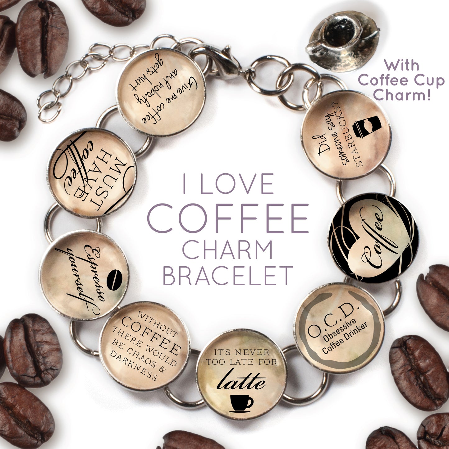 Coffee Cup Charm