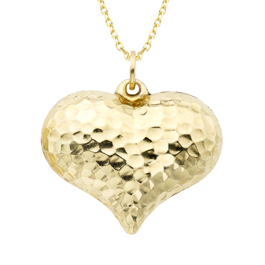 Gold Puff Heart