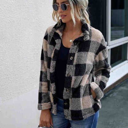 Faux Fur Plaid