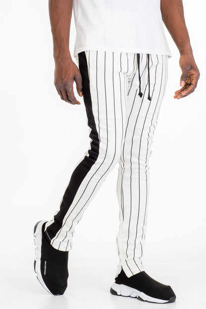 Pin Striped - White