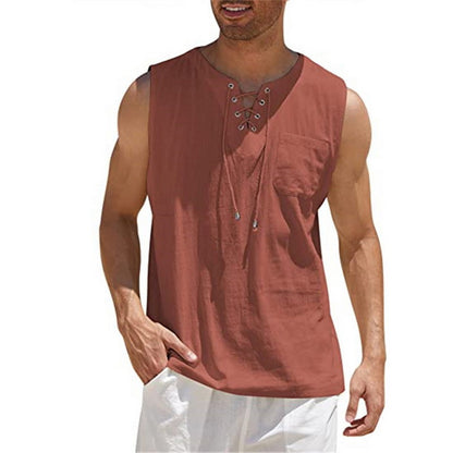 V-Neck Drawstring