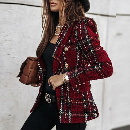 Elegant Plaid Slim