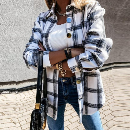 Plaid Autumn Coat