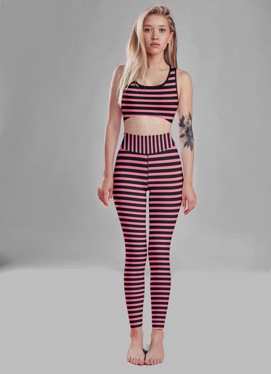 Black+Pink Striped