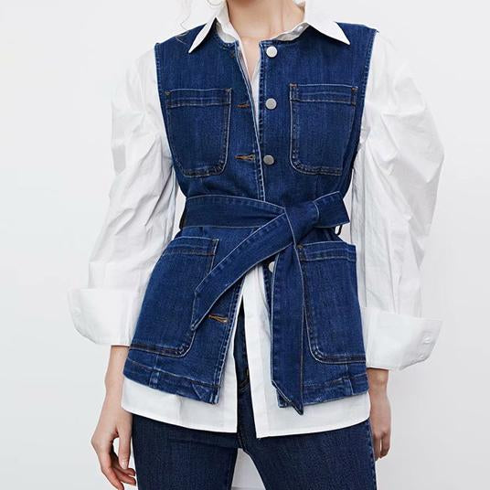 Belt Pockets Denim