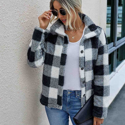 Faux Fur Plaid